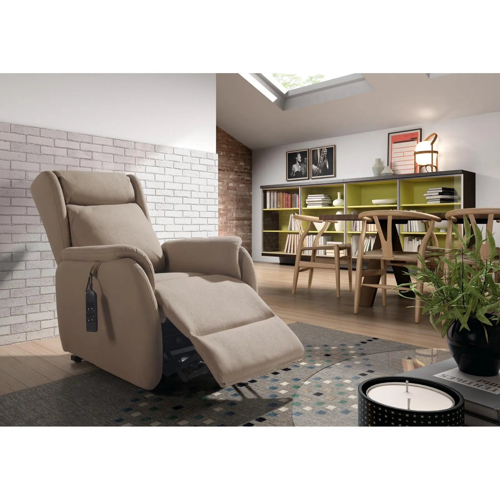 Fauteuil relax lectrique Ronda Gris fonc