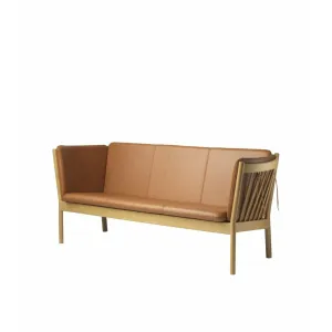 Fdb Mbler J149 Three Seater Sofa, Natural/Cognac