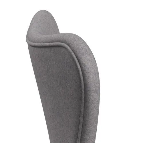 Fritz Hansen Series 7™ Chair Full Upholstery, Black/Divina Md Cool Light Grey
