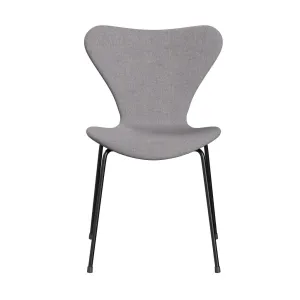Fritz Hansen Series 7™ Chair Full Upholstery, Black/Divina Md Cool Light Grey
