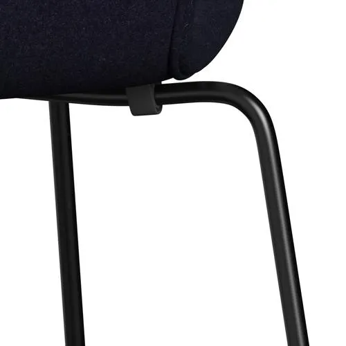 Fritz Hansen Series 7™ Chair Full Upholstery, Black/Divina Md Navy Dark