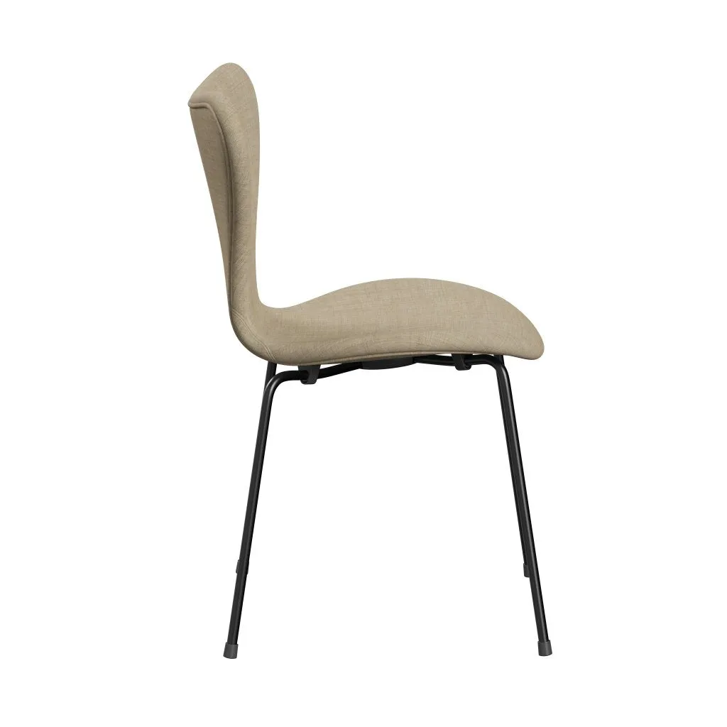 Fritz Hansen Series 7™ Chair Full Upholstery, Black/Remix Beige (Rem223)