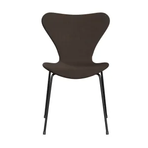 Fritz Hansen Series 7™ Chair Full Upholstery, Black/Remix Dark Brown (Rem356)