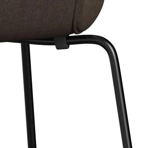 Fritz Hansen Series 7™ Chair Full Upholstery, Black/Remix Dark Brown (Rem356)