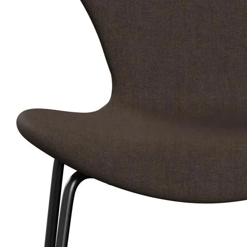 Fritz Hansen Series 7™ Chair Full Upholstery, Black/Remix Dark Brown (Rem356)