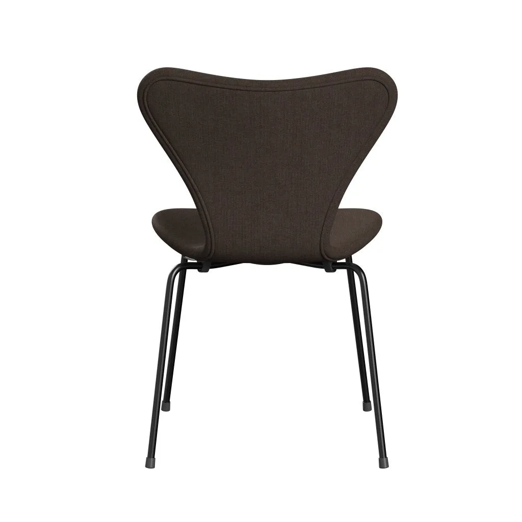 Fritz Hansen Series 7™ Chair Full Upholstery, Black/Remix Dark Brown (Rem356)