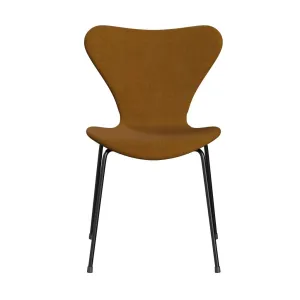 Fritz Hansen Series 7™ Chair Full Upholstery, Black/Remix Gold Ochre