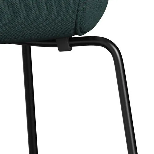 Fritz Hansen Series 7™ Chair Full Upholstery, Black/Steelcut Trio Bottle Green