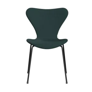 Fritz Hansen Series 7™ Chair Full Upholstery, Black/Steelcut Trio Bottle Green