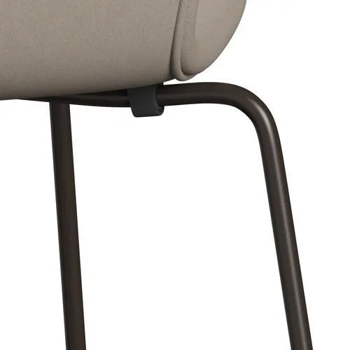Fritz Hansen Series 7™ Chair Full Upholstery, Brown Bronze/Comfort White Grey