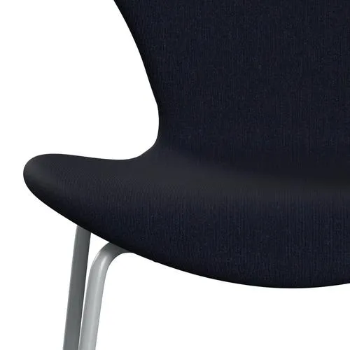 Fritz Hansen Series 7™ Chair Full Upholstery, Silver Grey/Canvas Dark Blue