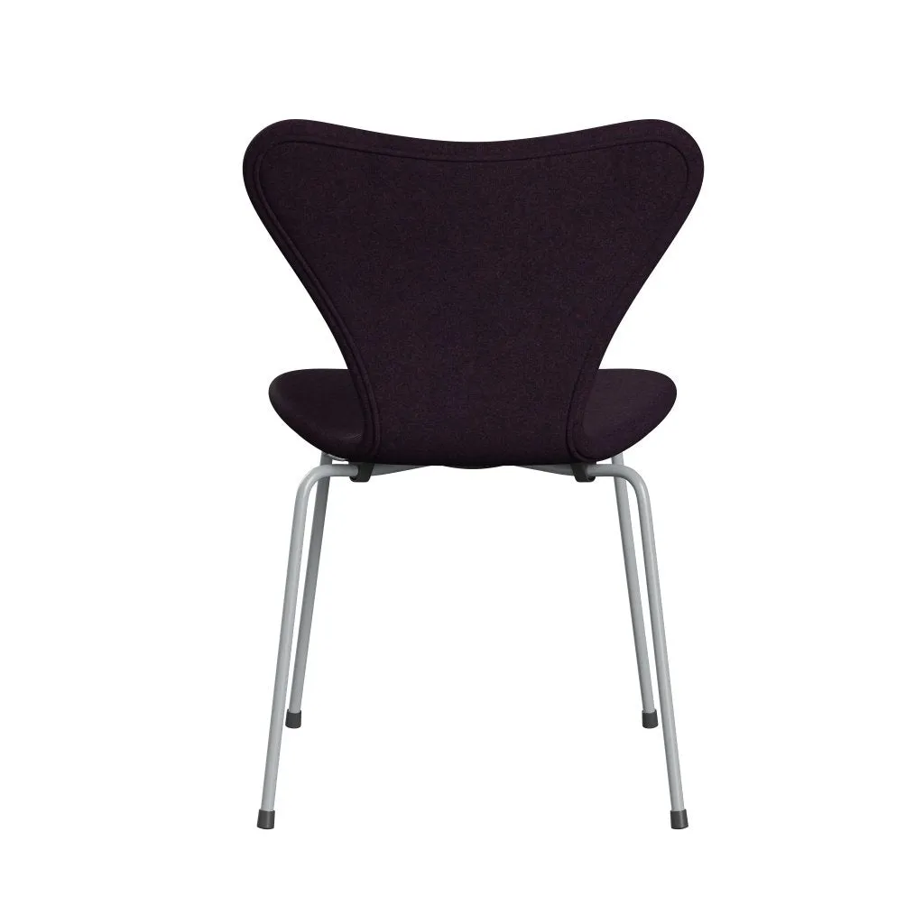 Fritz Hansen Series 7™ Chair Full Upholstery, Silver Grey/Divina Md Aubergine