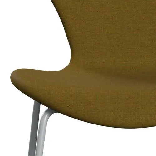 Fritz Hansen Series 7™ Chair Full Upholstery, Silver Grey/Remix Orange Green