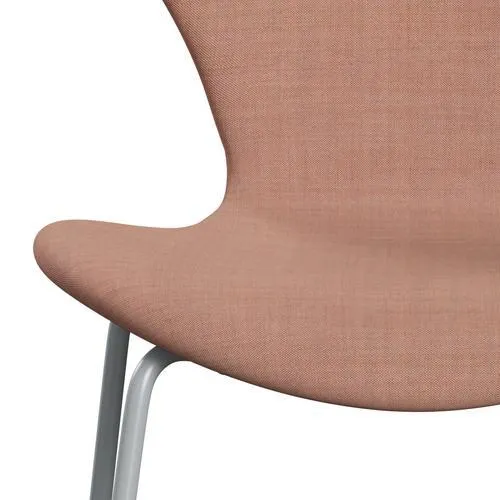 Fritz Hansen Series 7™ Chair Full Upholstery, Silver Grey/Remix Pink Light/Pink