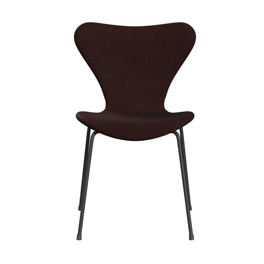 Fritz Hansen Series 7™ Chair Full Upholstery, Warm Graphite/Remix Aubergine (Rem373)