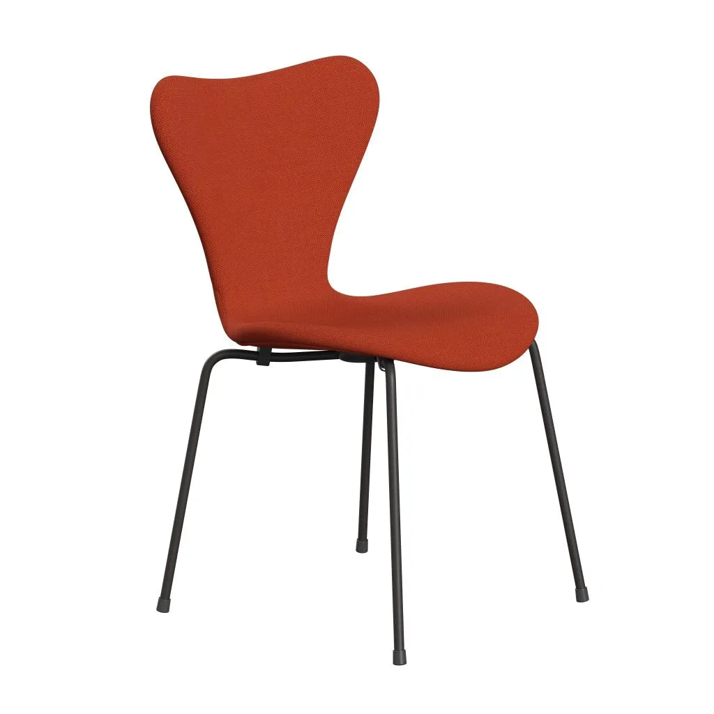 Fritz Hansen Series 7™ Chair Full Upholstery, Warm Graphite/Steelcut Trio Orange