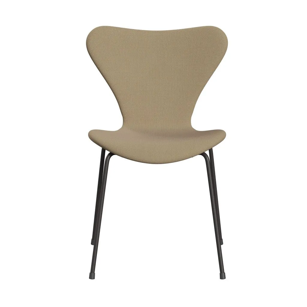 Fritz Hansen Series 7™ Chair Full Upholstery, Warm Graphite/Steelcut Trio Soft Yellow