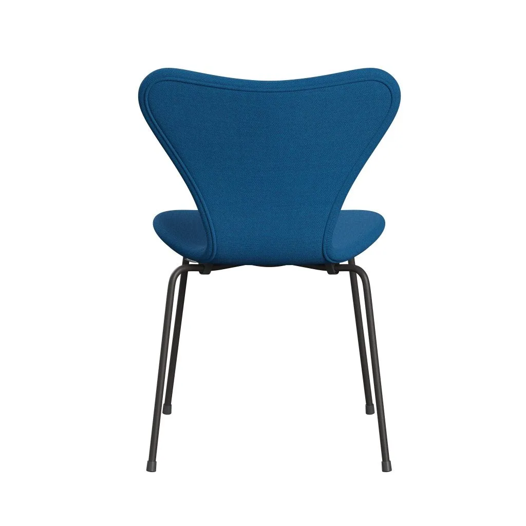 Fritz Hansen Series 7™ Chair Full Upholstery, Warm Graphite/Steelcut Trio Turquoise/Blue