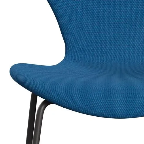 Fritz Hansen Series 7™ Chair Full Upholstery, Warm Graphite/Steelcut Trio Turquoise/Blue