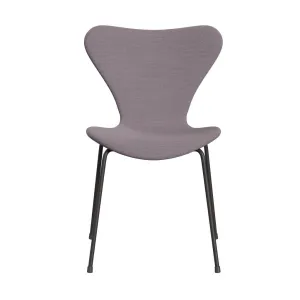 Fritz Hansen Series 7™ Chair Full Upholstery, Warm Graphite/Steelcut Trio White/Violet