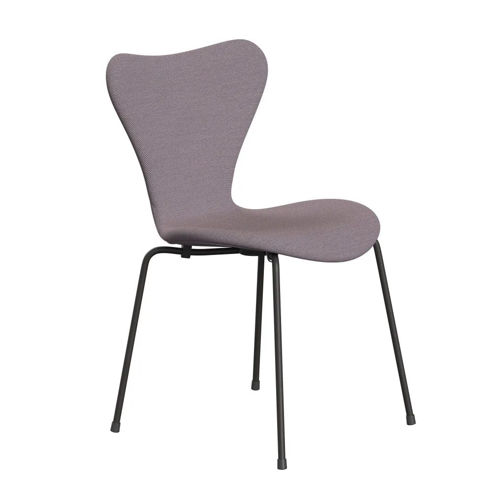 Fritz Hansen Series 7™ Chair Full Upholstery, Warm Graphite/Steelcut Trio White/Violet