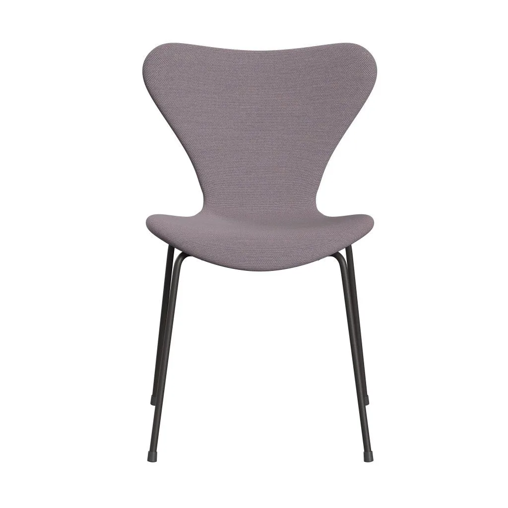 Fritz Hansen Series 7™ Chair Full Upholstery, Warm Graphite/Steelcut Trio White/Violet