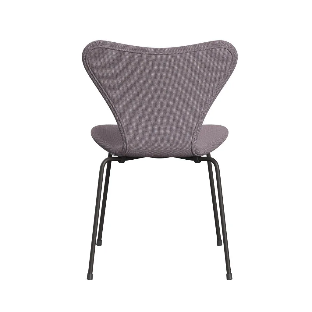 Fritz Hansen Series 7™ Chair Full Upholstery, Warm Graphite/Steelcut Trio White/Violet