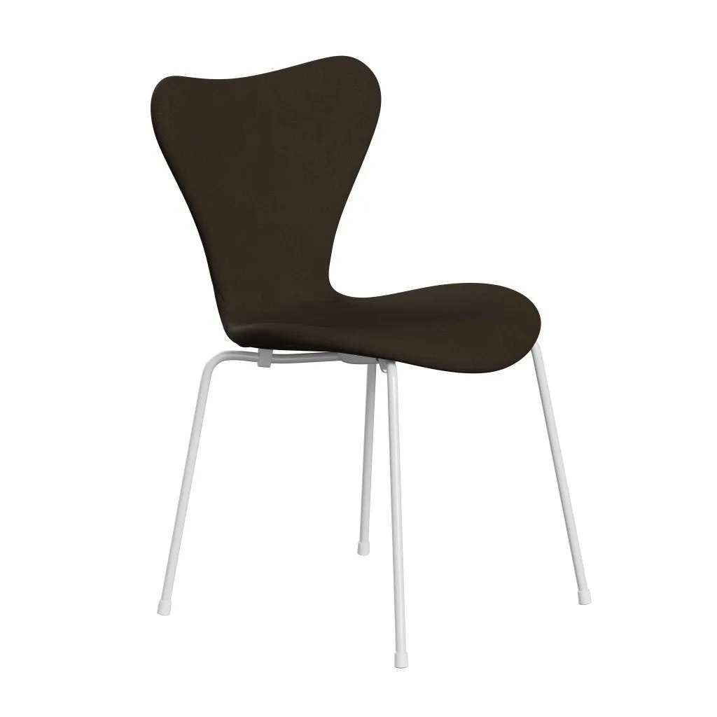 Fritz Hansen Series 7™ Chair Full Upholstery, White/Comfort Beige/Sand
