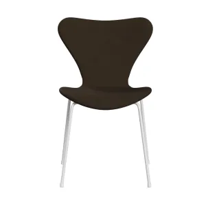 Fritz Hansen Series 7™ Chair Full Upholstery, White/Comfort Beige/Sand