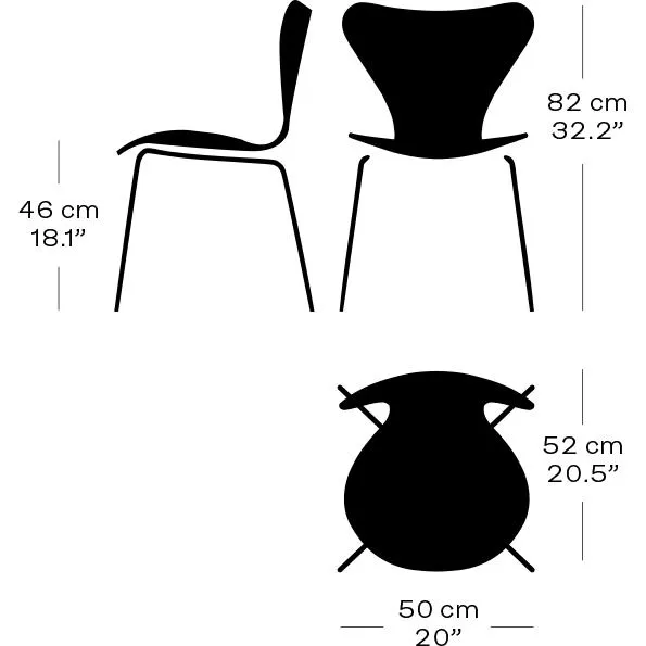 Fritz Hansen Series 7™ Chair Full Upholstery, White/Comfort Grey (C68009)