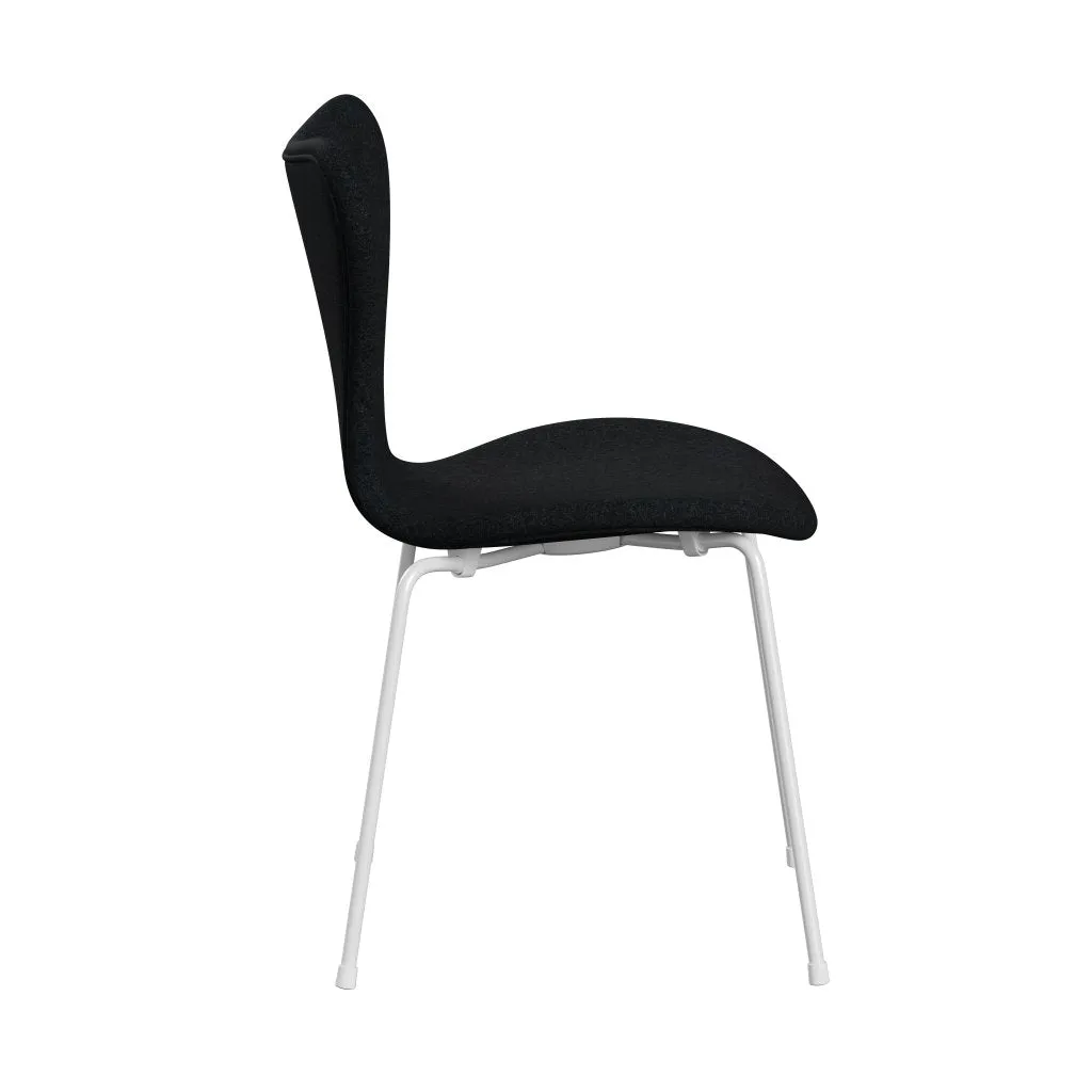Fritz Hansen Series 7™ Chair Full Upholstery, White/Divina Md Black