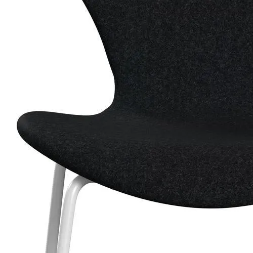 Fritz Hansen Series 7™ Chair Full Upholstery, White/Divina Md Black