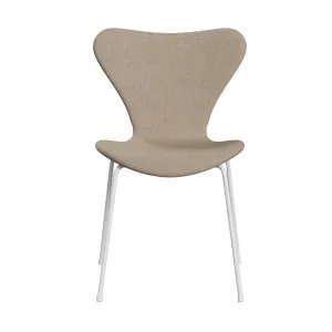 Fritz Hansen Series 7™ Chair Full Upholstery, White/Divina Md Sand Colours