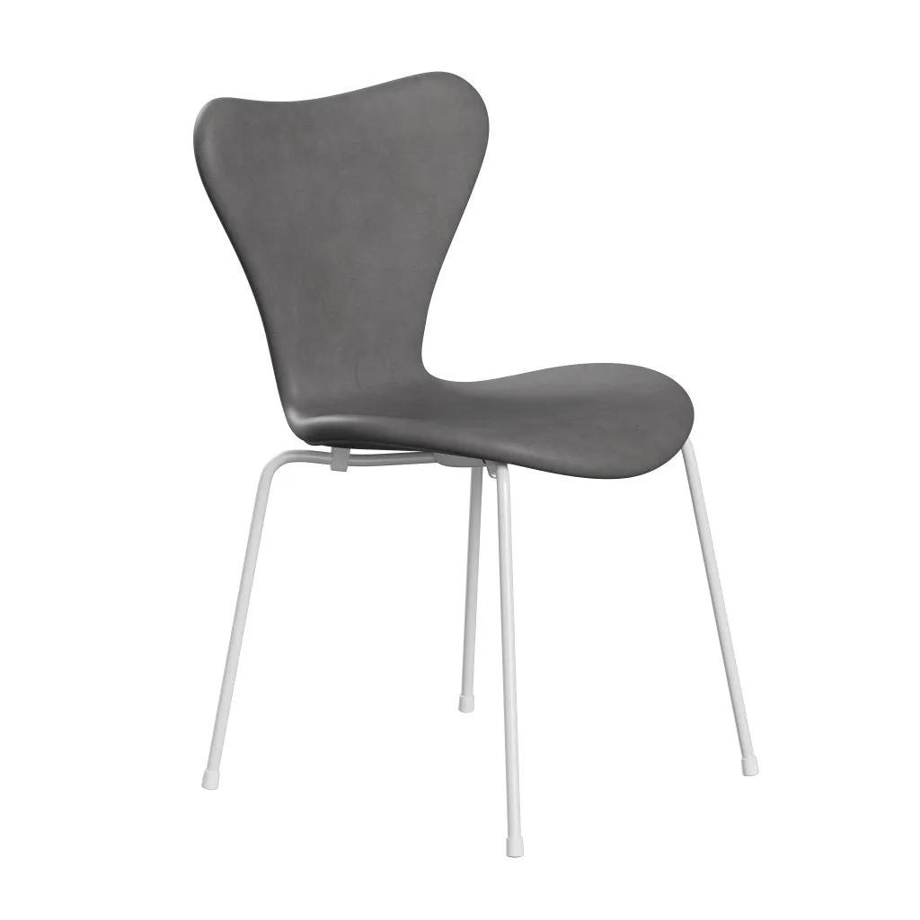 Fritz Hansen Series 7™ Chair Full Upholstery, White/Embrace Concrete