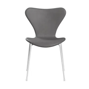 Fritz Hansen Series 7™ Chair Full Upholstery, White/Embrace Concrete
