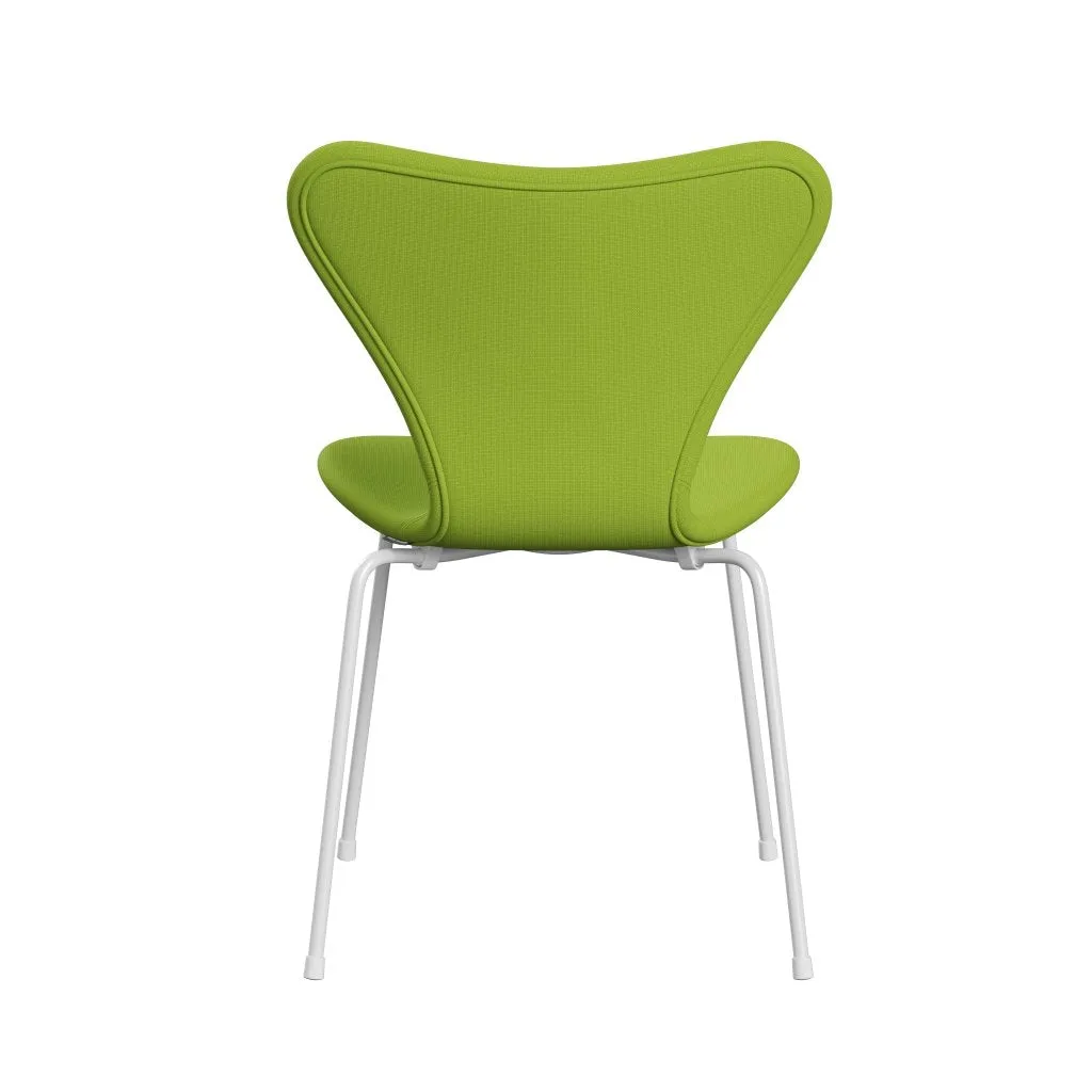 Fritz Hansen Series 7™ Chair Full Upholstery, White/Fame Neon Green