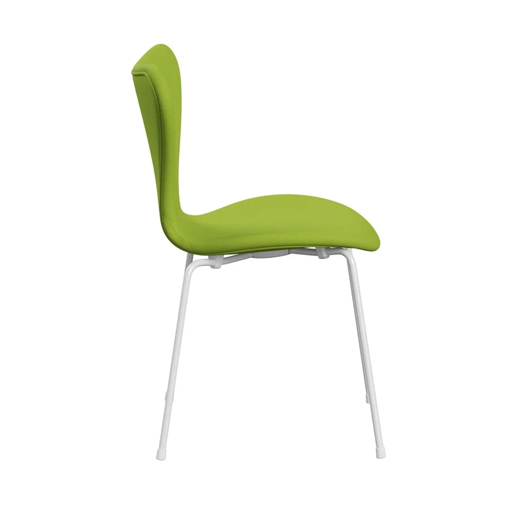 Fritz Hansen Series 7™ Chair Full Upholstery, White/Fame Neon Green