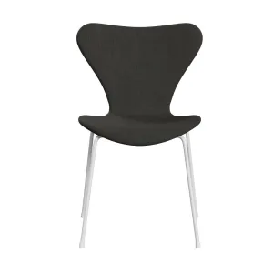 Fritz Hansen Series 7™ Chair Full Upholstery, White/Fiord Black/Brown