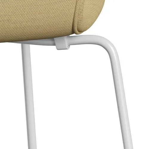 Fritz Hansen Series 7™ Chair Full Upholstery, White/Fiord Fine Yellow