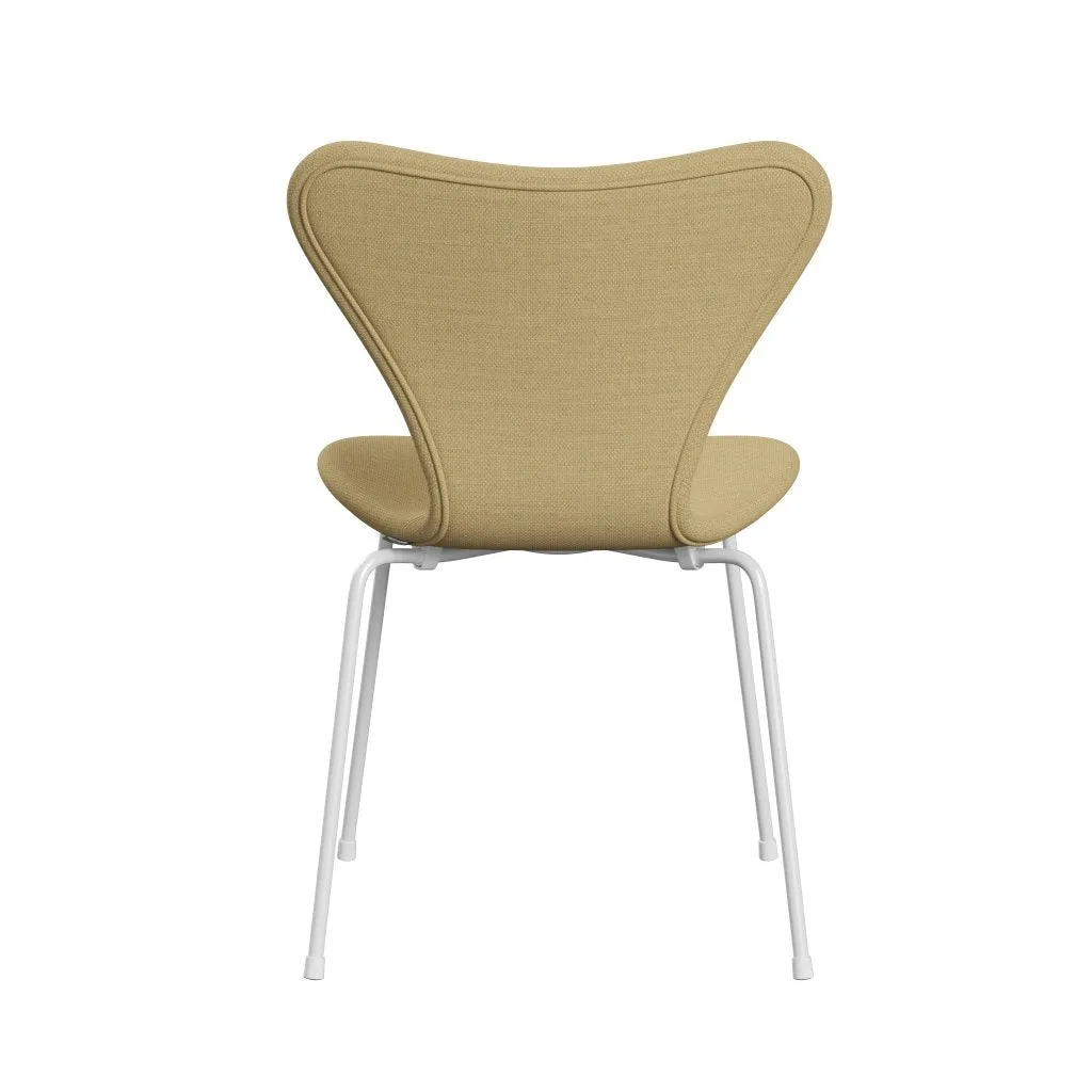 Fritz Hansen Series 7™ Chair Full Upholstery, White/Fiord Fine Yellow