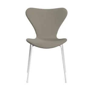 Fritz Hansen Series 7™ Chair Full Upholstery, White/Fiord Taupe Light