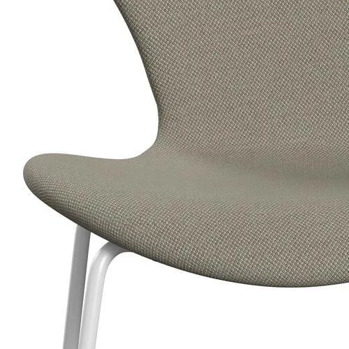Fritz Hansen Series 7™ Chair Full Upholstery, White/Fiord Taupe Light