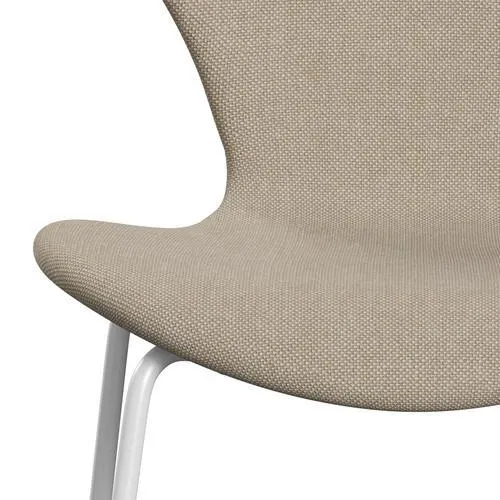 Fritz Hansen Series 7™ Chair Full Upholstery, White/Hallingdal Sand