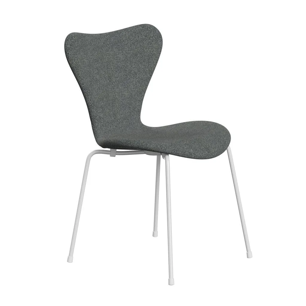 Fritz Hansen Series 7™ Chair Full Upholstery, White/Hallingdal White Black