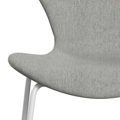 Fritz Hansen Series 7™ Chair Full Upholstery, White/Hallingdal White/Grey