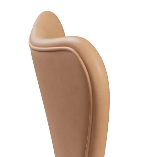 Fritz Hansen Series 7™ Chair Full Upholstery, White/Natural Leather