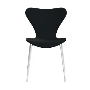 Fritz Hansen Series 7™ Chair Full Upholstery, White/Remix Black (Rem196)