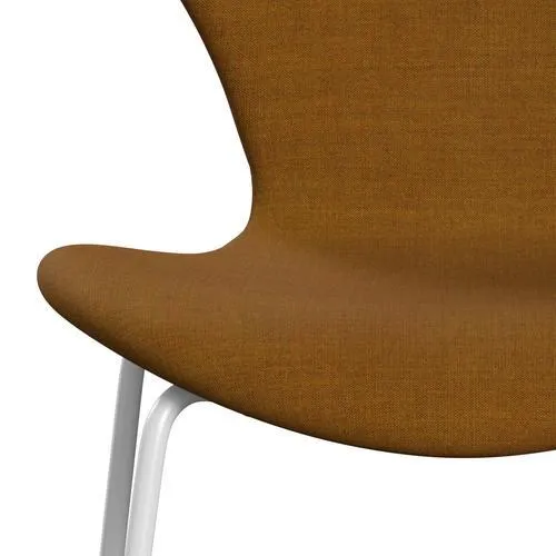 Fritz Hansen Series 7™ Chair Full Upholstery, White/Remix Gold Ochre