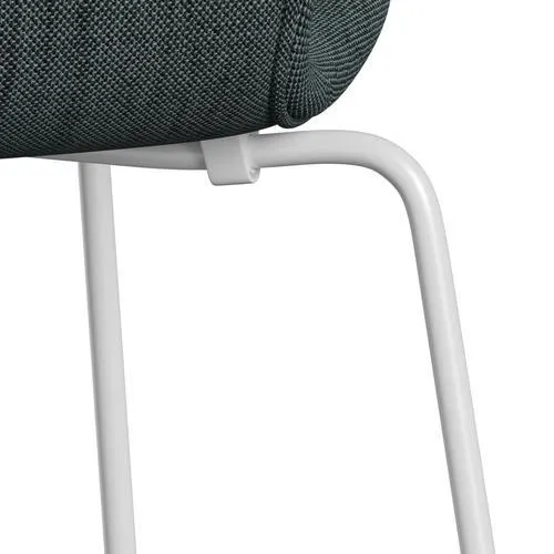 Fritz Hansen Series 7™ Chair Full Upholstery, White/Sunniva 2 Black/Light Blue