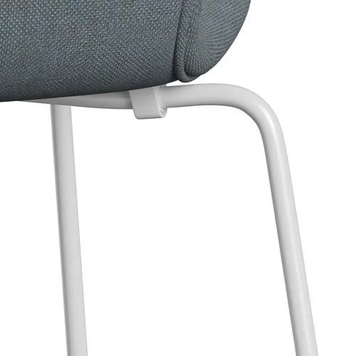 Fritz Hansen Series 7™ Chair Full Upholstery, White/Sunniva 2 Soft Blue